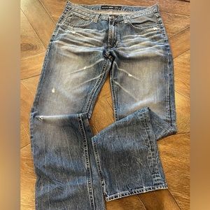 Big Star Men’s 1974 Union Regular Straight distressed Jean sz 34 R